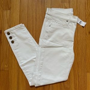 New Loft white pants size 27/4
